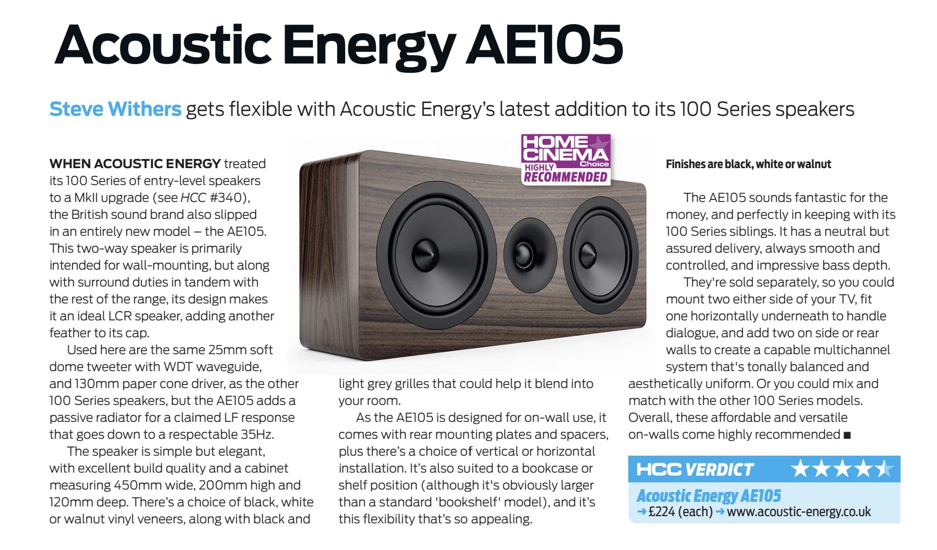 Acoustic Energy AE105